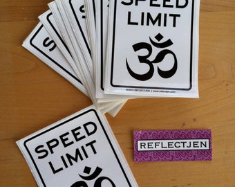 Speed Limit Om® Sticker