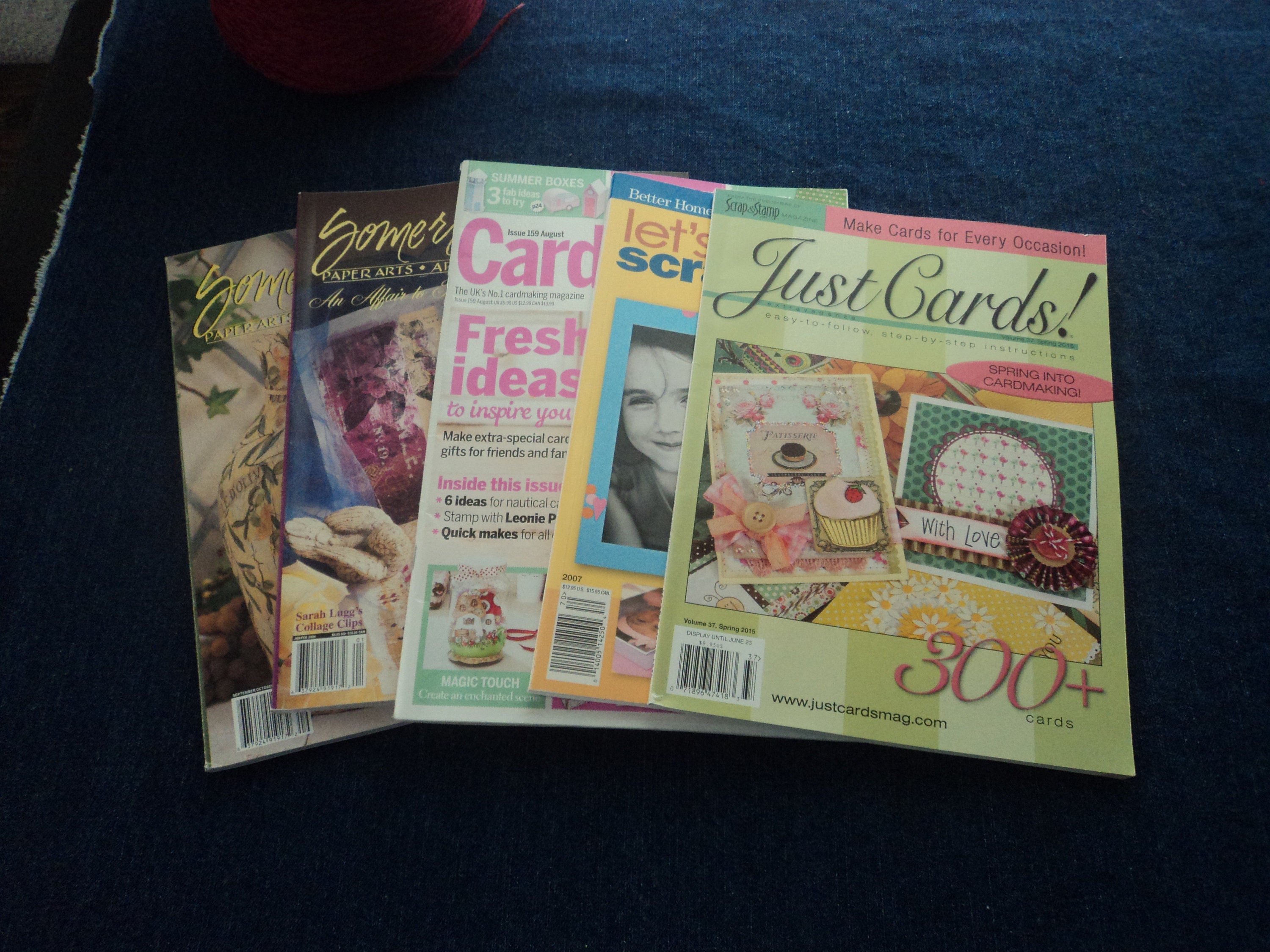 Lot Of 5 Paper Arts Card Making And Scrapbooking Magazines Etsy