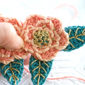 Let's Make a Necklace Make an embroidered, crochet necklace with Greedy for Colour. image 3