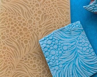 Texture Stamps for Clay Tide Pool sea life seaweed bubbles polymer clay texture sheet polymer metal clay resin gelli plate paper mixed media