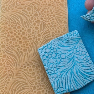 Texture Stamps for Clay Tide Pool sea life seaweed bubbles polymer clay texture sheet polymer metal clay resin gelli plate paper mixed media