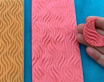 Polymer Clay Texture Mat Rubber Lacework Checkerboard Wavy Pattern