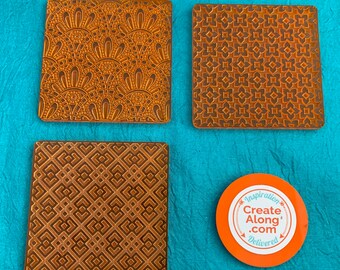 Deco Disc Miami Vibes Tiles Stamp and Texture Pattern Designs for Polymer Clay