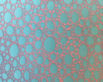 Bubbles Eggs Ovals Water Pattern Silkscreen Stencil for Polymer Clay, Art Jewelry, Mixed Media silk screen