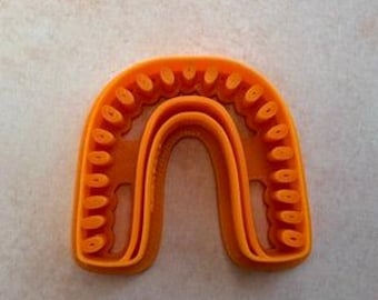 DeeDee - Rainbow polymer clay cutter with boho design imprint