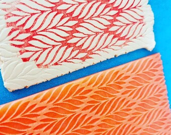 Cactus Polymer Clay Texture Mat - 3.9x2.6 Inch Rubber Stamp Mat For Jewelry Making & DIY Crafts