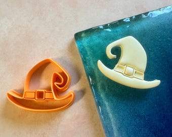 Witch's Hat polymer clay cutter Halloween witch earrings