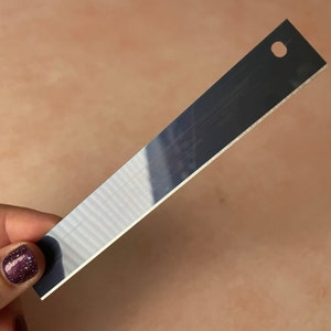 The "Blue Steel" Clay Blade | specialty blades for polymer clay | stiff clay blade for caning cane work