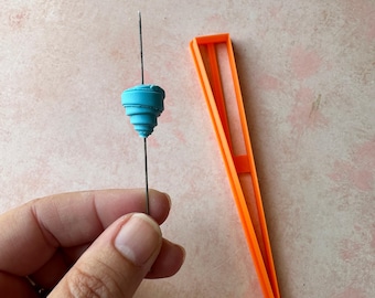 Rolled clay bead cutter - 5/8 inch cone | paper bead style clay cutter