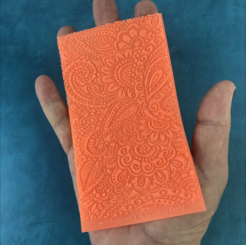 Texture Stamps for Clay Zen Garden Mat Silicone Polymer Clay Etsy