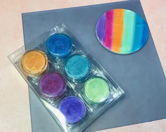 All the Pretty Flowers Mica Powders Shimmery pigment for polymer clay, UV resin, soap cosmetic safe