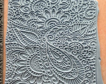 Spiral Snails Texture Mat rubber Stamp polymer metal clay resin gelli plate paper mixed media