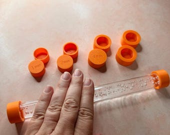 Polymer Clay Depth Guides and Rolling Rod 2mm 3mm 4mm 5mm