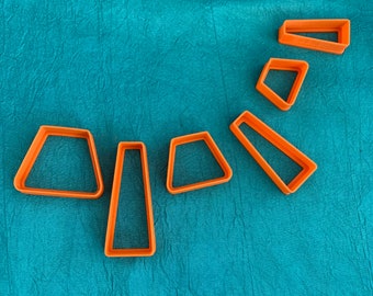 Graduated Trapezoid Egyptian Collar Polymer Clay Cutter Set – 6-Piece Jewelry Cutter Set for Earrings &  Necklaces