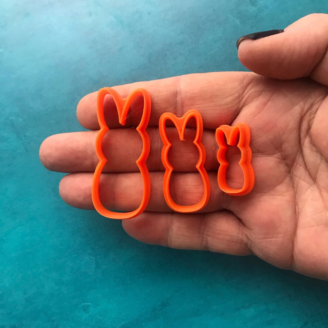 Bunny Rabbit Easter Bunnies Polymer Clay Cutter Set Jewelry Earrings ...