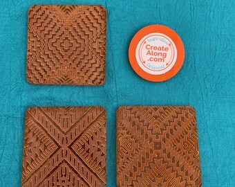 Deco Disc Bloom Tiles Stamp and Texture Pattern Designs for Polymer Clay 