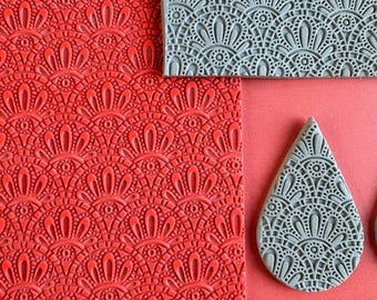 Magical Eyes polymer clay rubber stamp texture sheet card making