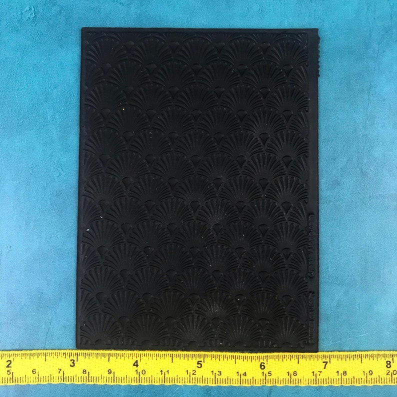 Plumes of Light Rubber Stamp Texture Sheet Mat for Polymer Etsy