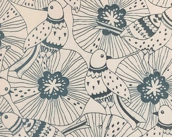 Poppy Bliss Floral Bird Summer Spring Silk screen | polymer clay silkscreen | clay stencil | enamel underglaze stencil