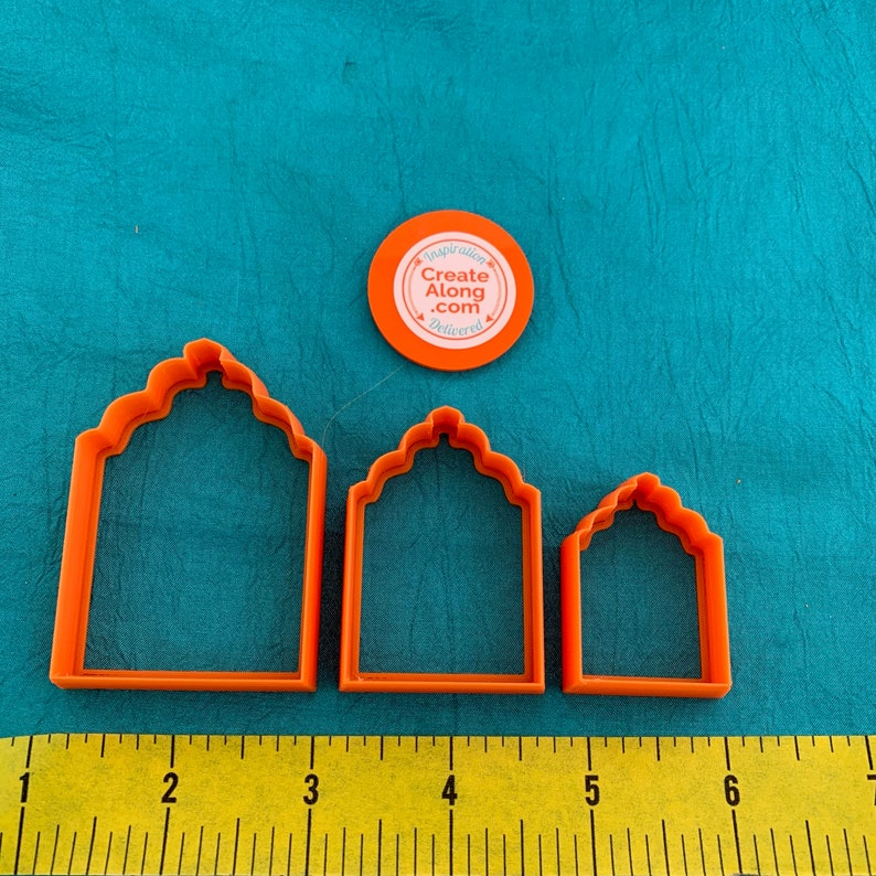 Polymer Clay Cutters Jewelry Sized Scalloped Shrine Graduated Etsy