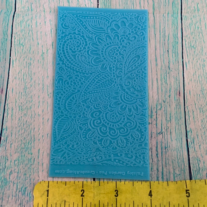 Polymer clay Texture Sheets set Paisley Garden Negative & Etsy