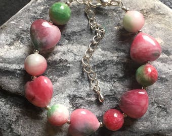 Watermelon Jade Bracelet