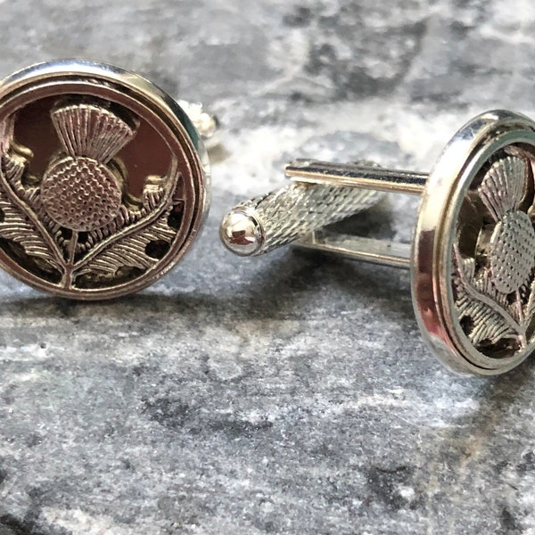 Thistle Encased Cufflinks