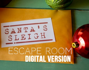 Christmas Escape Room Type of Challenge Game Family Game At Home Challenge - Large Group Digital Edition