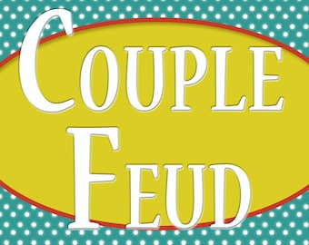 Couple Feud Printable Date Night Game