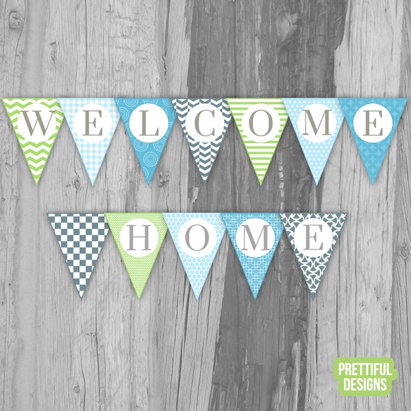 Welcome Home Banner Printable Instant Download - Jack