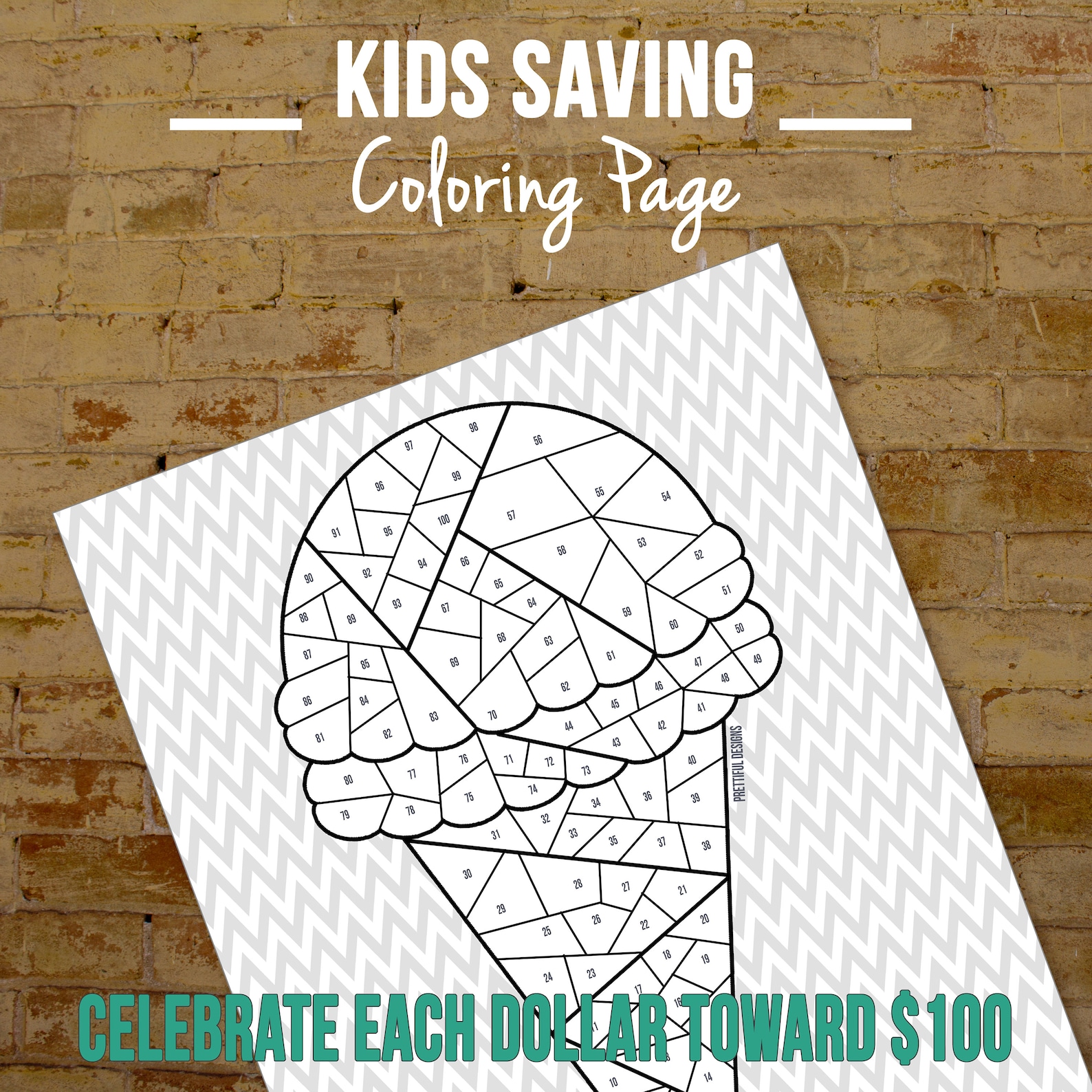 Kids Saving Coloring Page Savings Tracker Goal Sheet - Etsy