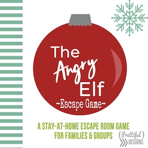 Kids Christmas Escape Room Game Digital Printable - Fun for Adults too!
