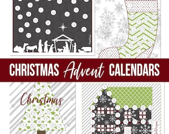 Printable Christmas Advent Calendars for Kids