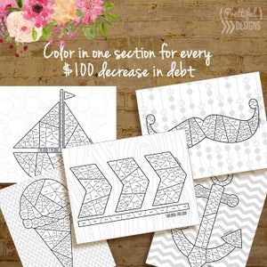 Financial Organizer Debt Payoff Coloring Pages image 2