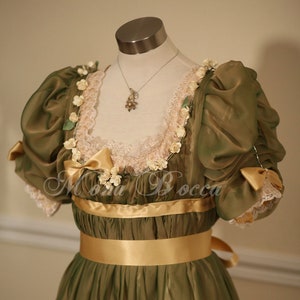 Regency Edwardian Evening Dress Plus Size Handmade in England La Belle ...