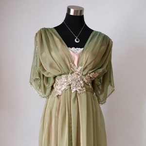 Edwardian dress handmade in England size 10 US 14UK  42EU Fast shipping Downton Abbey 1912 gown Gibson girl Alternative wedding dress