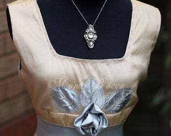 Abito da sera edoardiano fatto a mano in Inghilterra Lady Mary Crawley Downton Abbey in stile