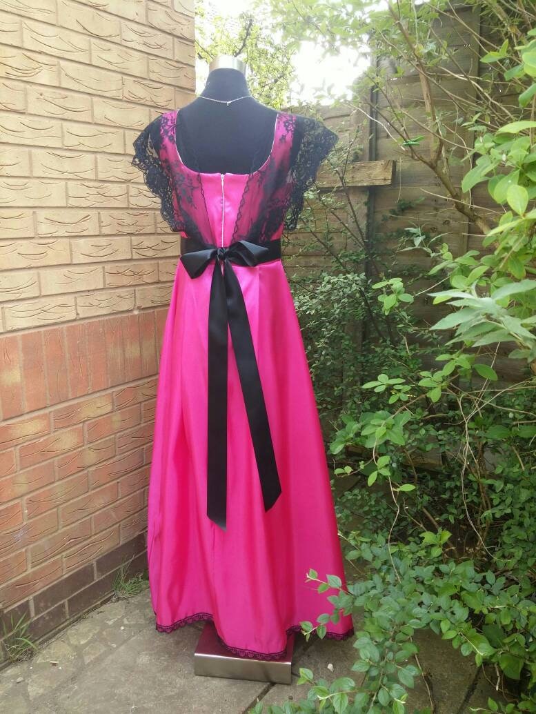 fuchsia and black bridesmaid dresses Plus Size (2XL to 4XL) main image 0