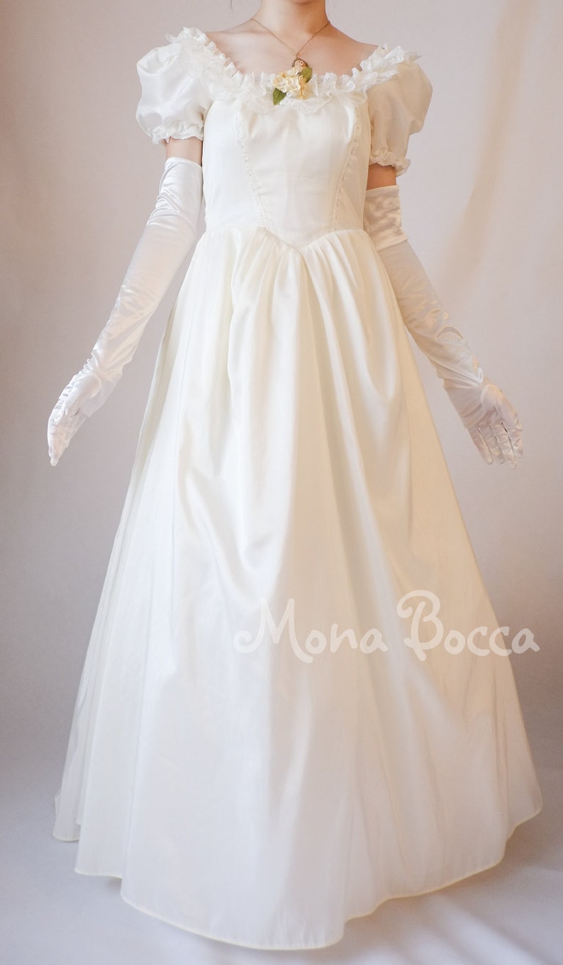 Victorian Wedding Dresses, Patterns, Shoes, Accessories     Debutante dress Victorian soiree dress Phantom of the Opera Made to order in UK by Mona Bocca $254.52 AT vintagedancer.com