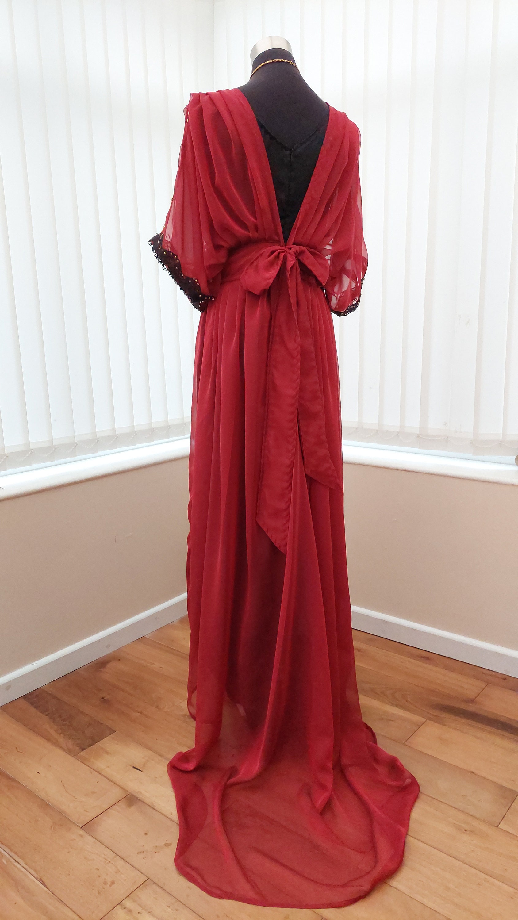 Promenade maxi dress in wine online
