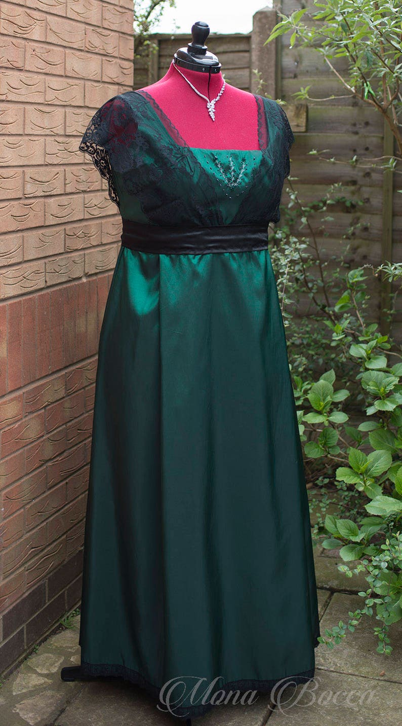 Emerald Green Dress All Sizes 028 US Plus Size Edwardian Etsy