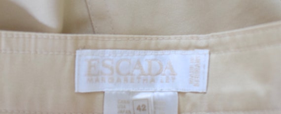 Escada Modern High Waisted Skirt/ Designer Cotton… - image 7