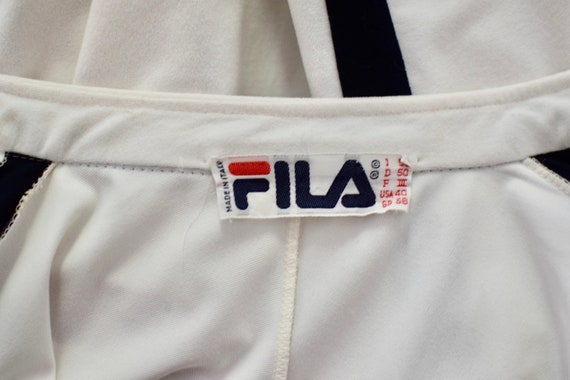 80s Fila Track Jacket/ 1980s Warm Up Jacket/ Whit… - image 6