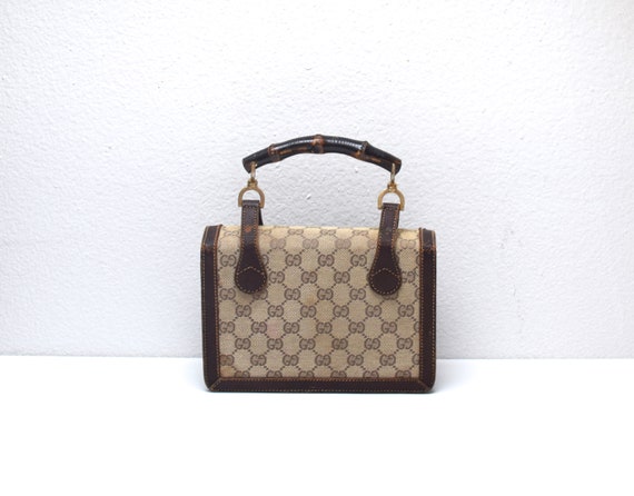 60s Gucci Lunch Box Handbag/ Bamboo 