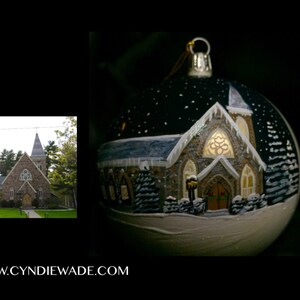 Church Custom Painted Ornament