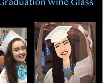 College Graduation gift, college wine glass, graduation wine glass, career wine glass, graduate gift, college professor, college graduate,