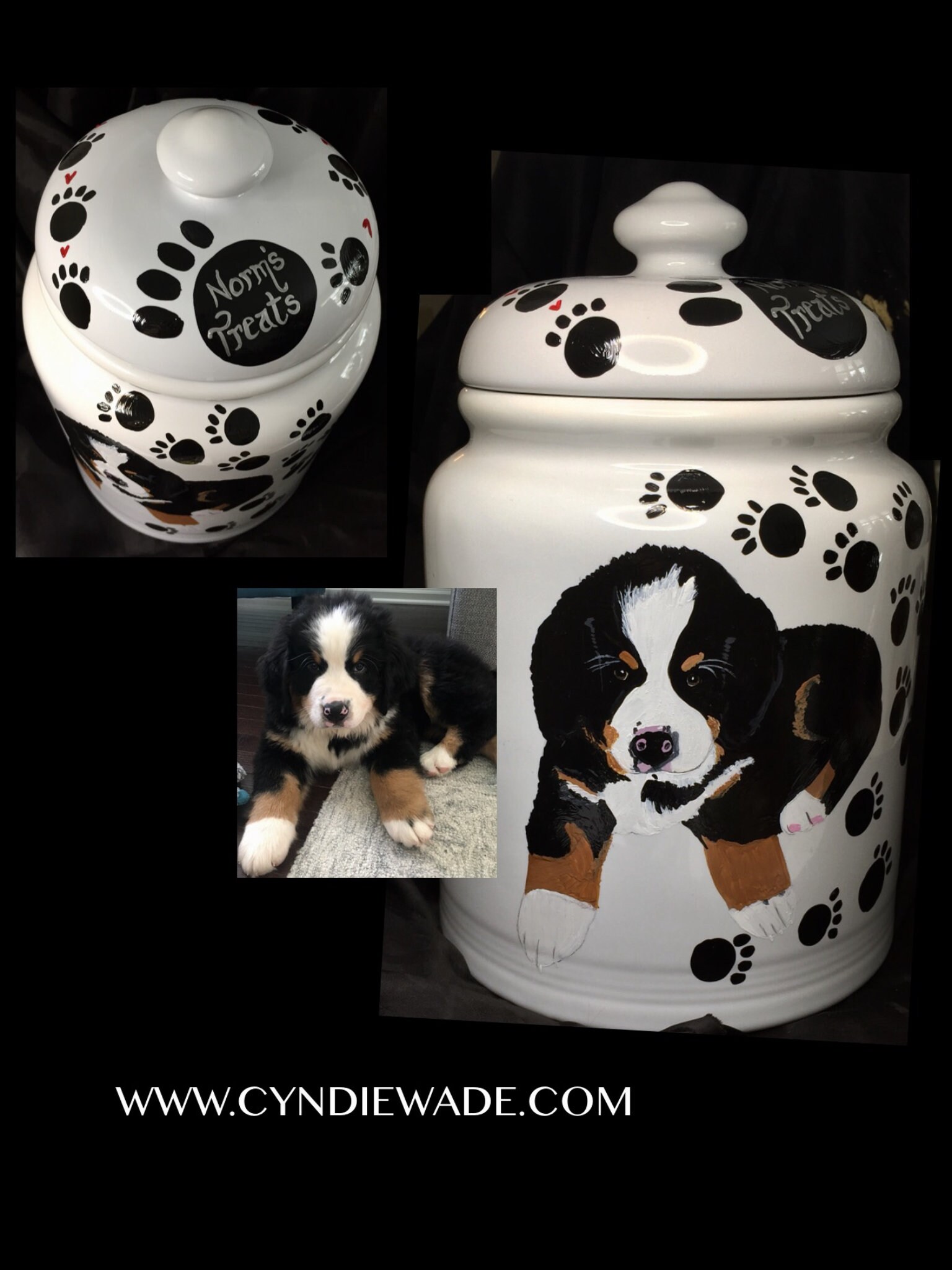dog bone cookie jar