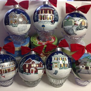 3.25 Painted House Christmas Ornament Custom - Etsy