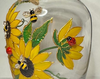 手描きの蜂の巣型花瓶、立体的なミツバチと桜の花 - Etsy 日本