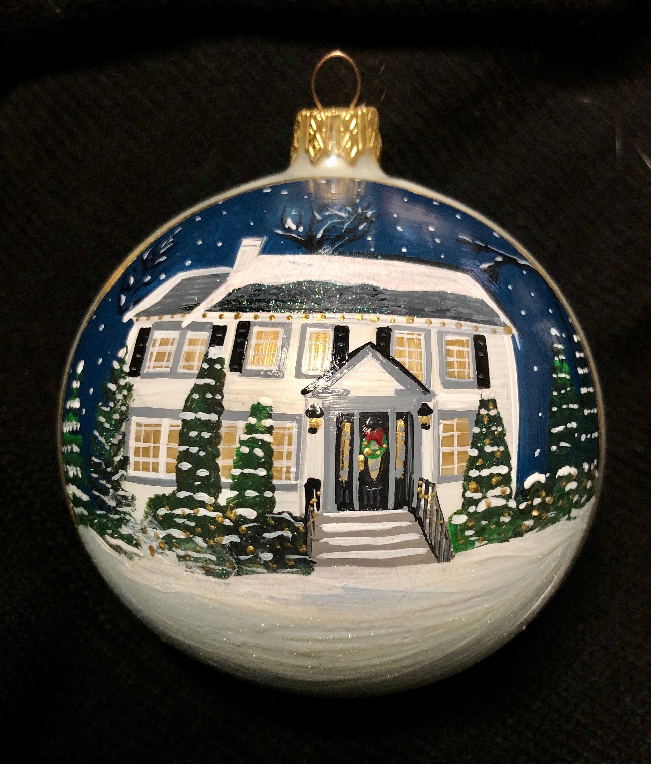Custom House Portrait Ornament, Personalized Watercolor Home Ornament, New Home Gift, Moving Gift, Real Estate Gift,Closing Gift,Paint house